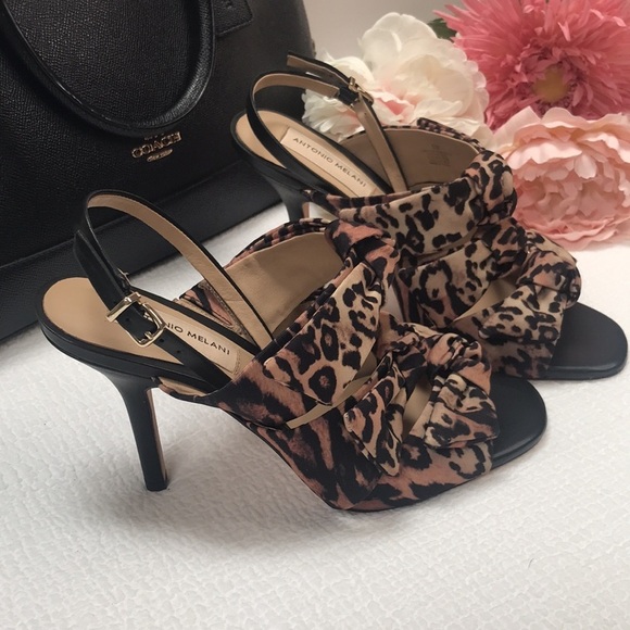 Antonio Melani Vilada Leopard Heels Size 8 - Picture 3 of 8